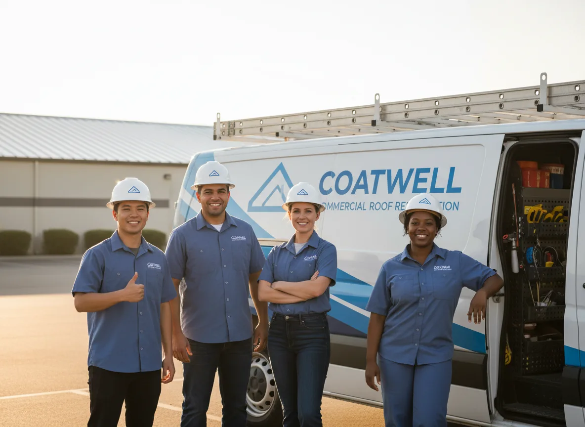 Commercial roof coating company in Jamesport, MO