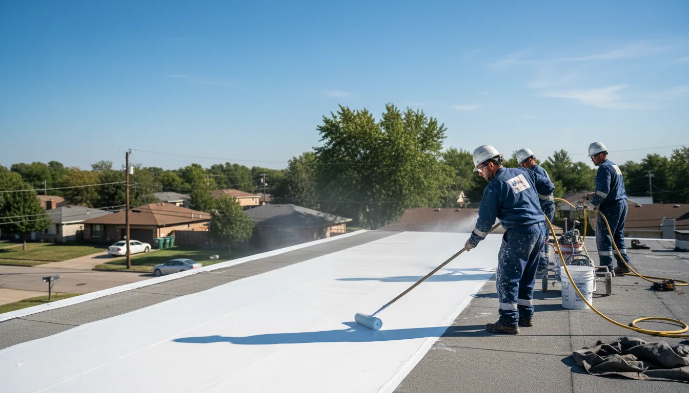 Commercial roof coating in Jamesport, MO near me